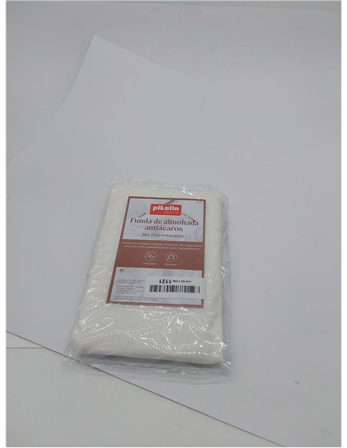 Pikolin Home Funda de Almohada Antiácaros, Muy Transpirable, Extrasuave, Cremallera Lateral 