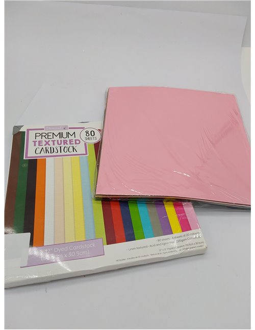 Dovecraft X 12 "premium con textura cartulina, papel, multicolor, 31 x 31 x 3 cm)
