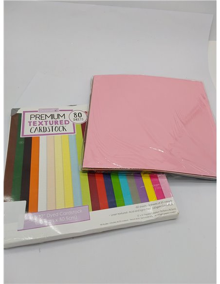 Dovecraft X 12 "premium con textura cartulina, papel, multicolor, 31 x 31 x 3 cm)