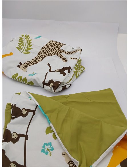 Amazon Basics 2 piezas Cama de microfibra Funda nórdica, infantil, funda de edredón de 100 x 135 cm y 1 funda de almohada de 40 
