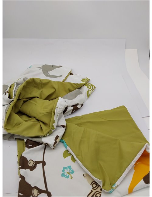 Amazon Basics 2 piezas Cama de microfibra Funda nórdica, infantil, funda de edredón de 100 x 135 cm y 1 funda de almohada de 40 