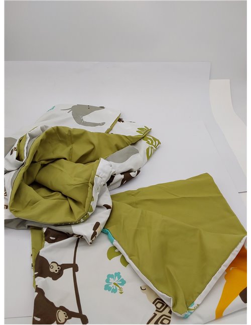 Amazon Basics 2 piezas Cama de microfibra Funda nórdica, infantil, funda de edredón de 100 x 135 cm y 1 funda de almohada de 40 