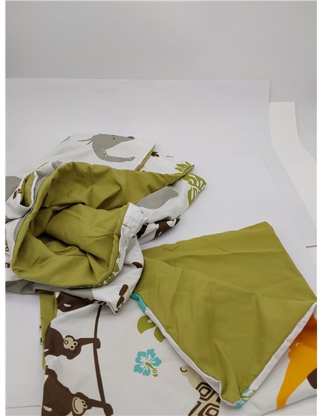 Amazon Basics 2 piezas Cama de microfibra Funda nórdica, infantil, funda de edredón de 100 x 135 cm y 1 funda de almohada de 40 