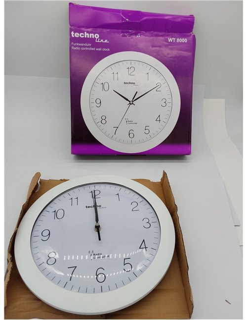 Technoline WT 8000 - Reloj de Pared, Blanco 
