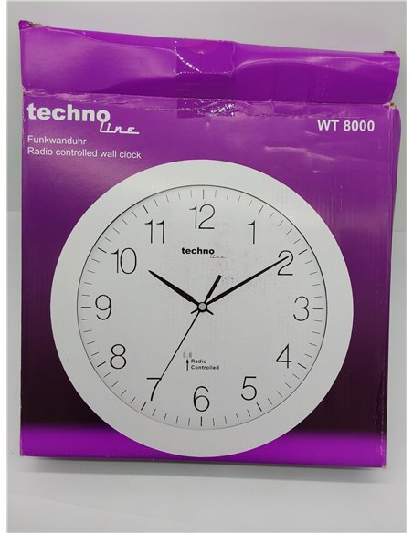 Technoline WT 8000 - Reloj de Pared, Blanco 
