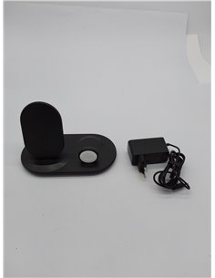 Belkin Cargador inalámbrico 3 en 1 (7,5 W para AirPods y AirPods), base de carga inalámbrica, estación de carga inalámbrica para 2