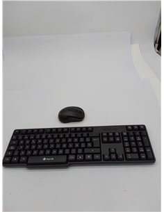 NGS Euphoria- Kit de Ratón y Teclado Inalámbrico de 2.4 GHz, QWERTY Español, Negro 2