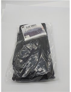 Utopia Bedding Sábana Plana - Sábana Encimera Suave de Microfibra Cepillada (Negro 2