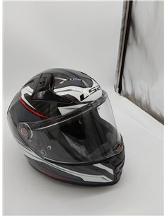 LS2, Casco Moto Integral Vector II Carbon Strong Gloss White, 2