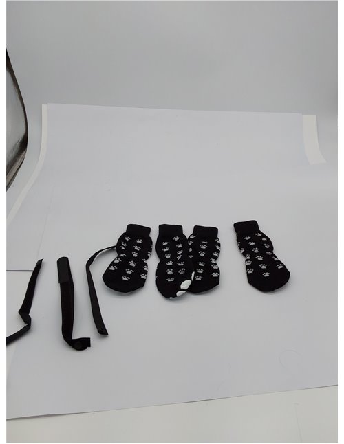 AUAUY 2 Pares Calcetines para Perros y Gatos Con Correa Ajustable, Zapatos para Dejar de Lamer - para Perros Pequeños Medianos G