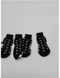 AUAUY 2 Pares Calcetines para Perros y Gatos Con Correa Ajustable, Zapatos para Dejar de Lamer - para Perros Pequeños Medianos G 2