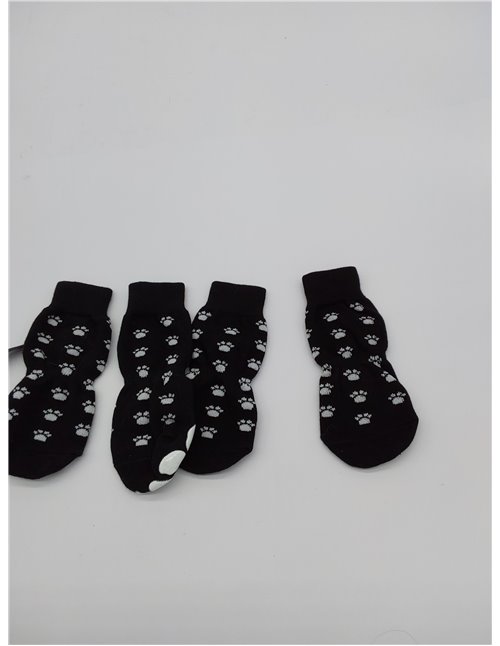 AUAUY 2 Pares Calcetines para Perros y Gatos Con Correa Ajustable, Zapatos para Dejar de Lamer - para Perros Pequeños Medianos G