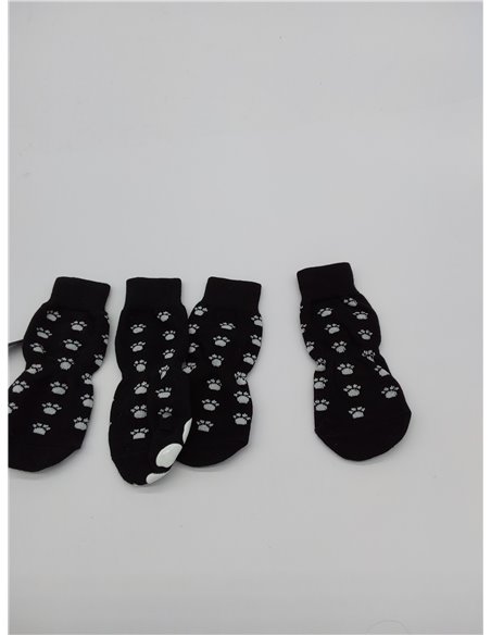 AUAUY 2 Pares Calcetines para Perros y Gatos Con Correa Ajustable, Zapatos para Dejar de Lamer - para Perros Pequeños Medianos G