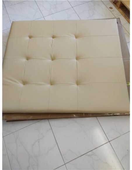 Duérmete Online, Cabecero Modelo Napoli Acolchado, Tapizado en Polipiel de Alta Gama, Medidas: 105 x 120 cm (para Cama de 90 y 1