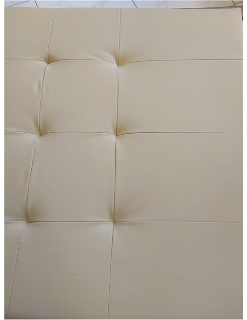 Duérmete Online, Cabecero Modelo Napoli Acolchado, Tapizado en Polipiel de Alta Gama, Medidas: 105 x 120 cm (para Cama de 90 y 1
