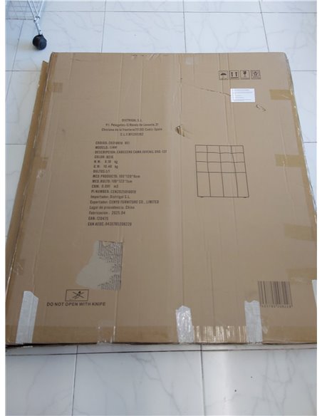 Duérmete Online, Cabecero Modelo Napoli Acolchado, Tapizado en Polipiel de Alta Gama, Medidas: 105 x 120 cm (para Cama de 90 y 1