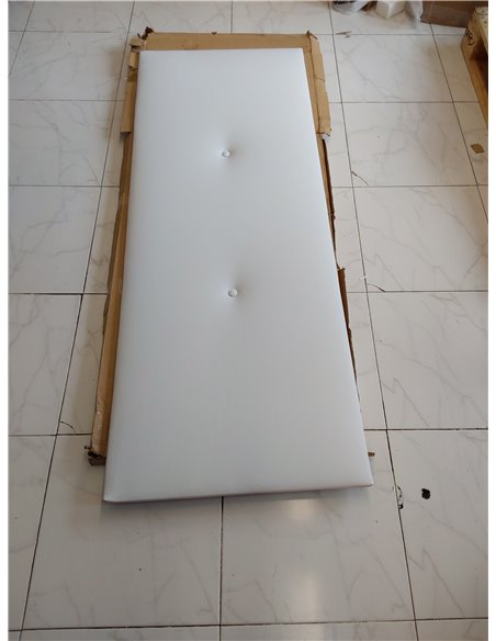 DUÉRMETE ONLINE - Cabecero Premium Acolchado Modelo Milán, Tapizado en Polipiel de Alta Gama - Incluye Herrajes y Tornillería, B