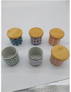 BELLE VOUS Set de Macetas Pequeñas de Ceramica - 6X Maceta Decorativa de Interior para Suculentas de 7 2