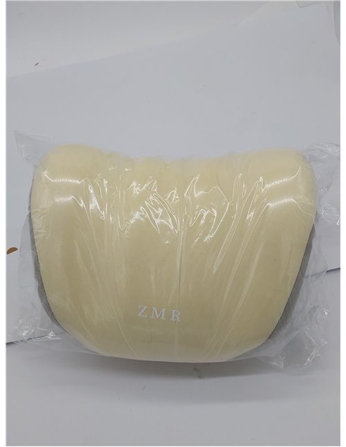 Occzin Almohada cervical de espuma viscoelástica, cojín cervical ergonómico para sillas de oficina, soporte para el cuello (beig