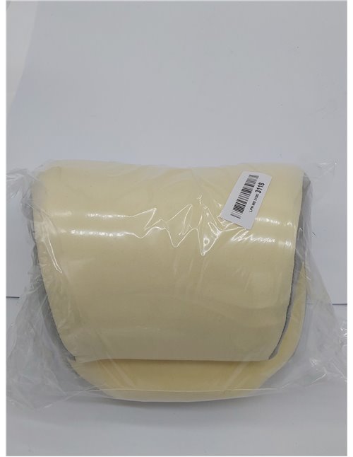 Occzin Almohada cervical de espuma viscoelástica, cojín cervical ergonómico para sillas de oficina, soporte para el cuello (beig