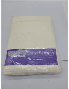 Todocama – Juego de Sábanas de 4 Piezas – Sábana Bajera Ajustable – Encimera - Dos Fundas de Almohada de 50x80cm. (Cama 180-180x 2