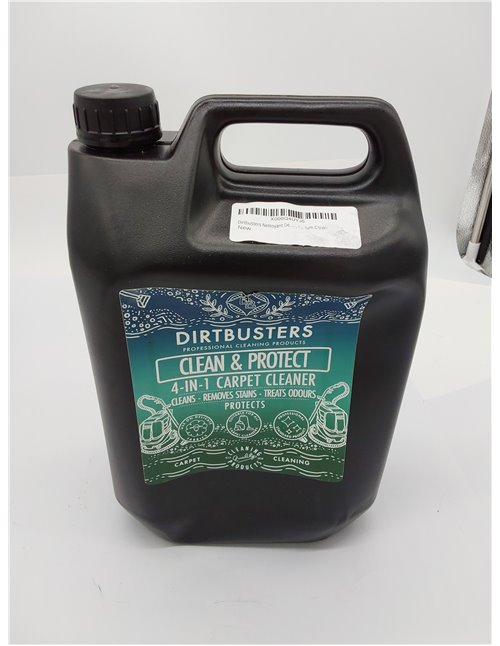 Dirtbusters - Clean & Protect - 4 en 1 Limpiador, removedor de manchas, neutralizador de olores y protector. Aroma cítrico. 5 li