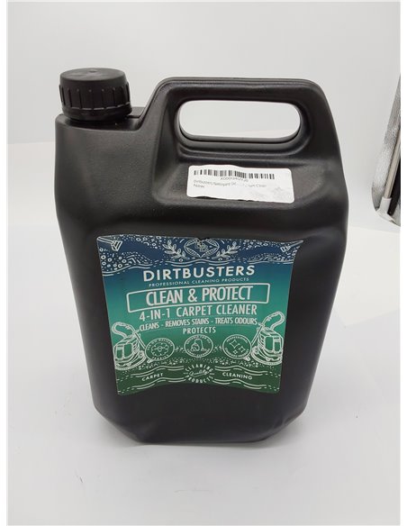 Dirtbusters - Clean & Protect - 4 en 1 Limpiador, removedor de manchas, neutralizador de olores y protector. Aroma cítrico. 5 li