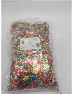 Relaxdays Buntes Konfetti Bolsa de Confeti Metalizado, 1kg, Brillante, Graduaciones Carnaval, Boda, Cumpleaños, Eventos, Multico 2