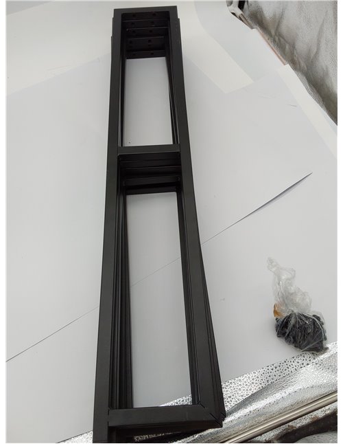 Zinus Justin Cama 150x190 cm - Altura 36 cm con Almacenamiento Debajo de la Cama - Marco de la Cama de Plataforma de Metal - Neg
