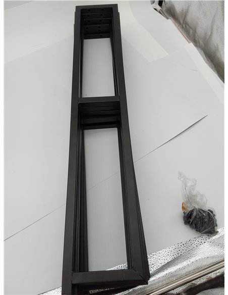 Zinus Justin Cama 150x190 cm - Altura 36 cm con Almacenamiento Debajo de la Cama - Marco de la Cama de Plataforma de Metal - Neg