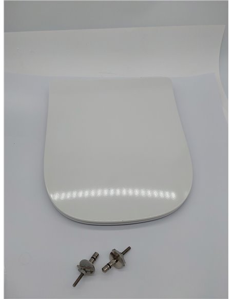 Asiento Jacob Delafon - Struktura E70025 - Thermodur compacto extra-plano con descenso progresivo y desmontable, bisagras metáli