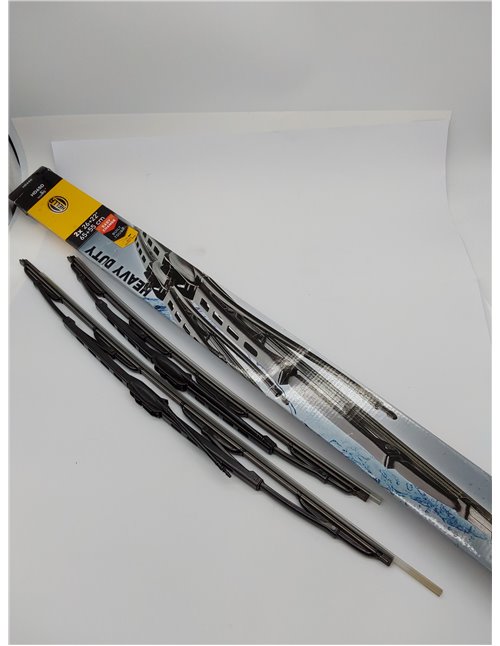 HELLA 9XW 206 480-821 Heavy Duty Limpiaparabrisas - HD65D - Escobillas con arco - para dirección izquierda/derecha - 650/550mm -