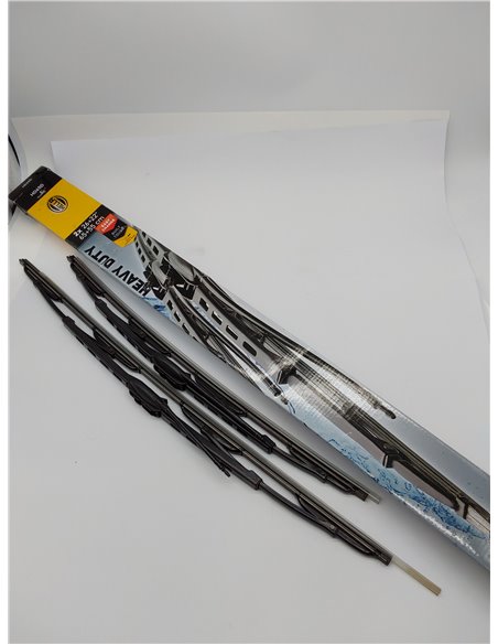 HELLA 9XW 206 480-821 Heavy Duty Limpiaparabrisas - HD65D - Escobillas con arco - para dirección izquierda/derecha - 650/550mm -