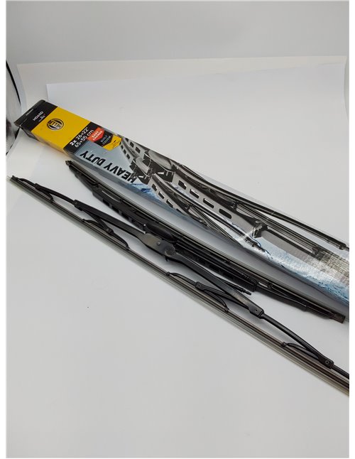 HELLA 9XW 206 480-821 Heavy Duty Limpiaparabrisas - HD65D - Escobillas con arco - para dirección izquierda/derecha - 650/550mm -