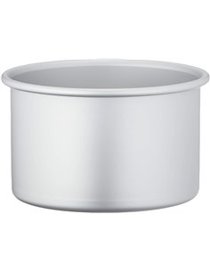 DECORA, 0062611 Bandeja Profesional Redonda Ø 15 x 10 cm de altura, de Aluminio Anodizado, Sin Puntos de Soldadura, Diseño Profe