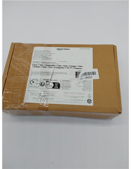 Amazon Basics Sabana Bajera Ajustable, 160 x 200 x 30 cm, de Poliéster Microfibra, Blanco