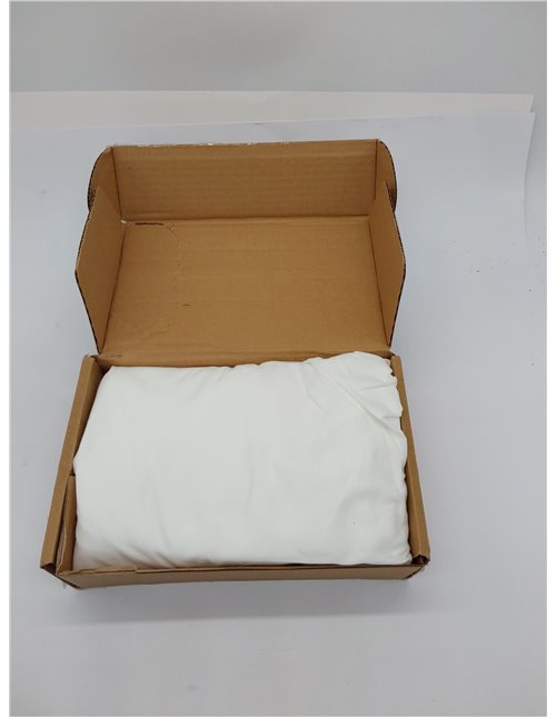 Amazon Basics Sabana Bajera Ajustable, 160 x 200 x 30 cm, de Poliéster Microfibra, Blanco
