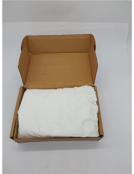 Amazon Basics Sabana Bajera Ajustable, 160 x 200 x 30 cm, de Poliéster Microfibra, Blanco