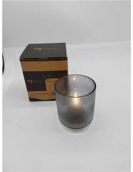 MJ PREMIER Juego de 2 lámparas de mesa, funciona con pilas, lámpara decorativa de mesita de noche inalámbrica con temporizador, 
