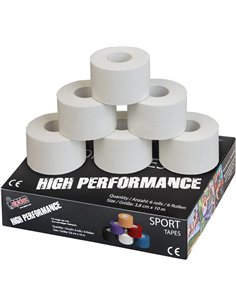 ALPIDEX - Cinta Adhesiva Deportiva (6 Unidades, 3,8 cm x 10 m), articulación, Vendaje no elástico, Balonmano, fútbol Voleibol