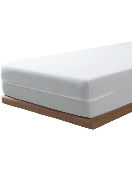 SAVEL - Funda de colchón Microfibra | Protector de colchón elástico y Suave | Cubre colchón con Cremallera | Certificado Oeko-Te