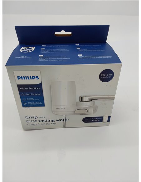 PHILIPS Filtro de agua del grifo, vertical X-Guard, blanco
