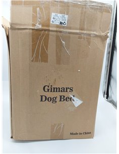 Gimars Cama Ortopédica para Perro 9,5 cm Gruesa, Cama Perro Grande con Cojín y Colchón 28D Tipo Caja de Huevo, Forro Impermeable