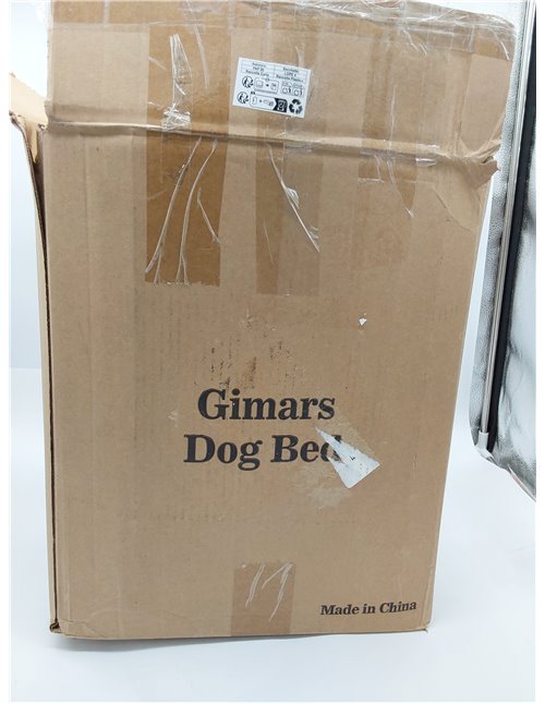 Gimars Cama Ortopédica para Perro 9,5 cm Gruesa, Cama Perro Grande con Cojín y Colchón 28D Tipo Caja de Huevo, Forro Impermeable