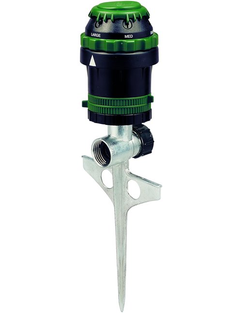 Orbit 58573N H2O-6 Aspersor de transmisión por Engranajes, Spike B 58573, Verde