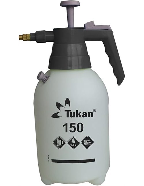 Pulverizador GLORIA TUKAN 1,5L | Presión hasta 3 bar | Versátil para cuidado de plantas y limpieza | Boquilla ajustable de latón