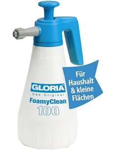 GLORIA FoamyClean 100 - Pulverizador de espuma para coche, generador de espuma activa ajustable para limpieza de coche, pulveriz