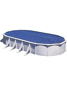 Gre CPROV500 - Cobertor de Verano para Piscina en Forma de Ocho de 500 x 340 cms, Color Azul