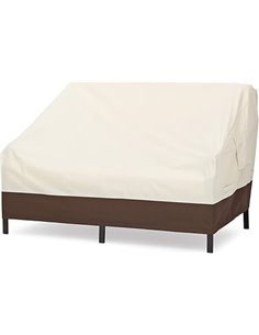 Amazon Basics Funda protectora para sofá de 2 plazas, Beige/ Bronceado