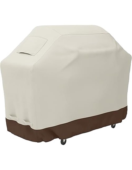 Amazon Basics Funda protectora para barbacoa (tamaño mediano), Beis/Bronceado